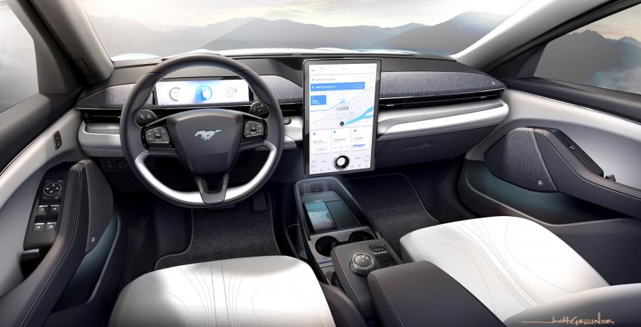 Эскиз Ford Mustang Mach-E X 2020 года  (EU) (фото 48 из 67)